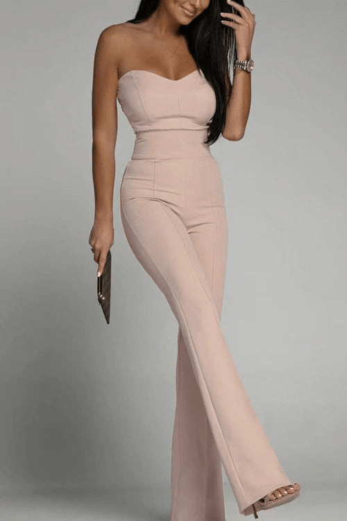 Valenzora | Elegant Strapless Jumpsuit for Women Set