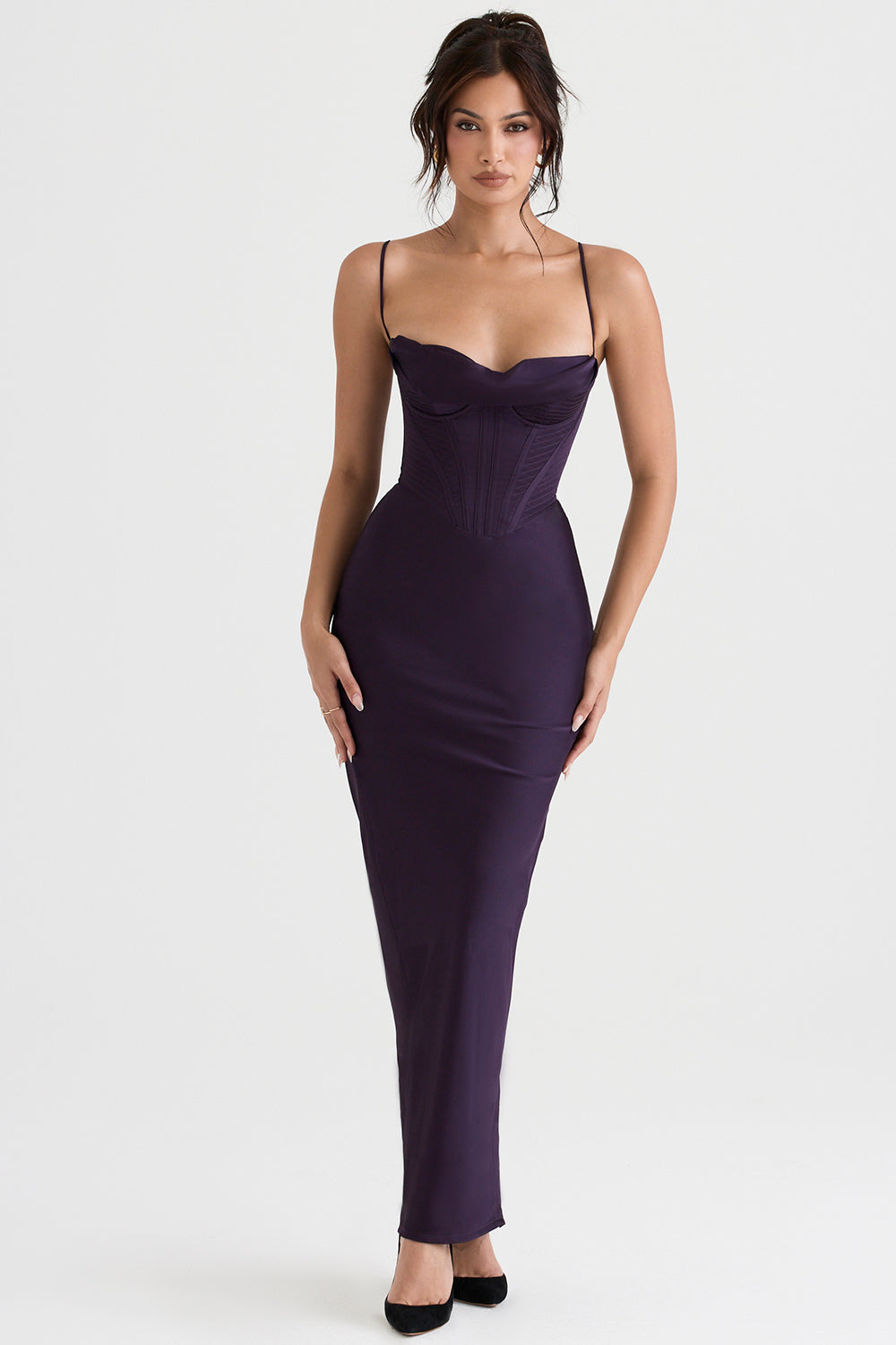 Valenzora | Maxi dress with off-the-shoulder design