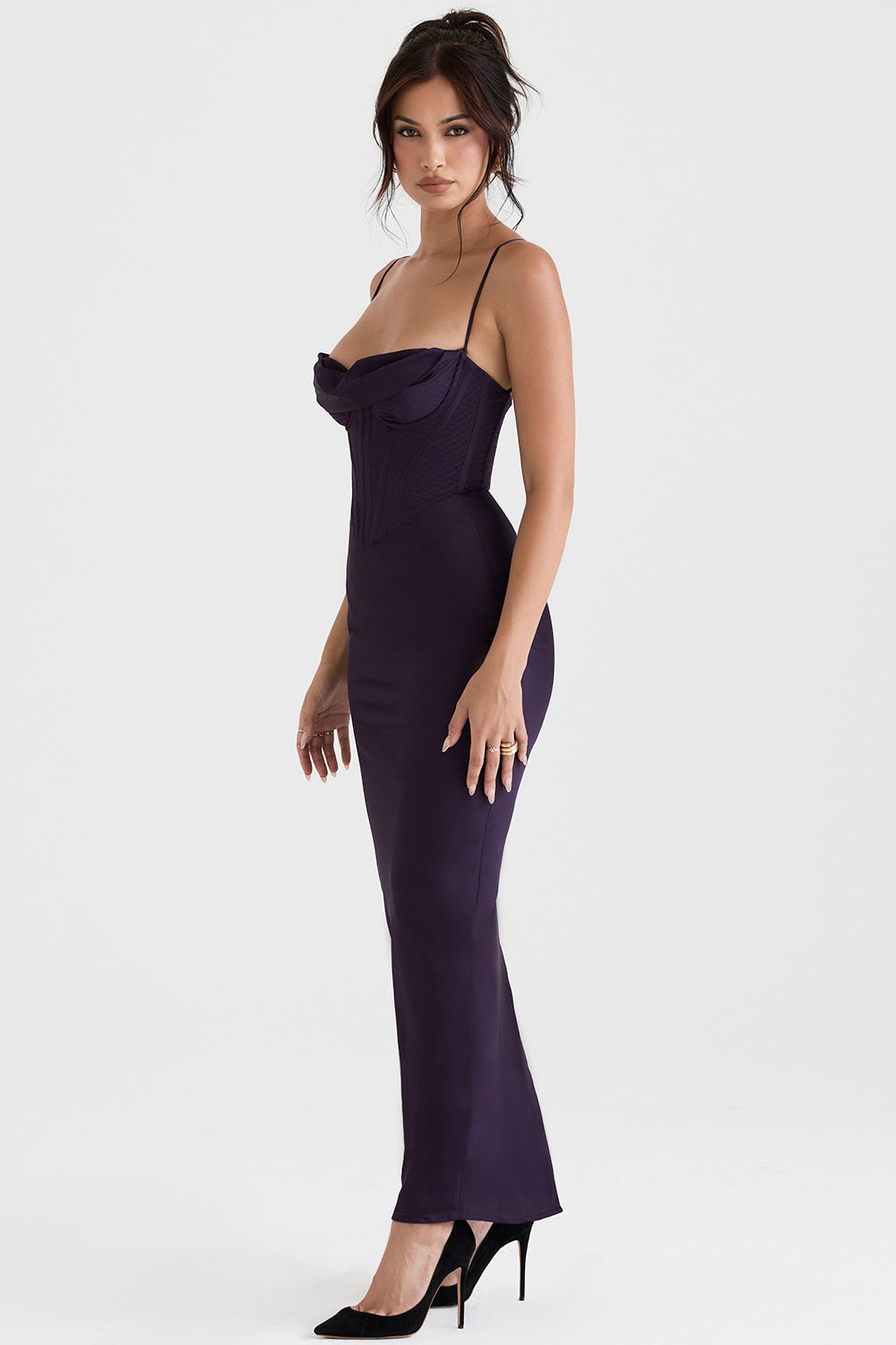 Valenzora | Maxi dress with off-the-shoulder design