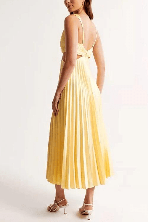 Valenzora | Dress with pleated collar, women's evening dress