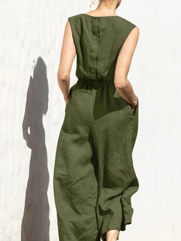 Valenzora | Women's Army Green Summer Office Work Overalls