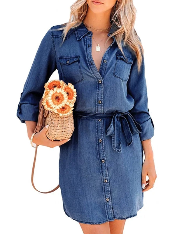 Valenzora | Fashion Women's Relaxed Denim Dress