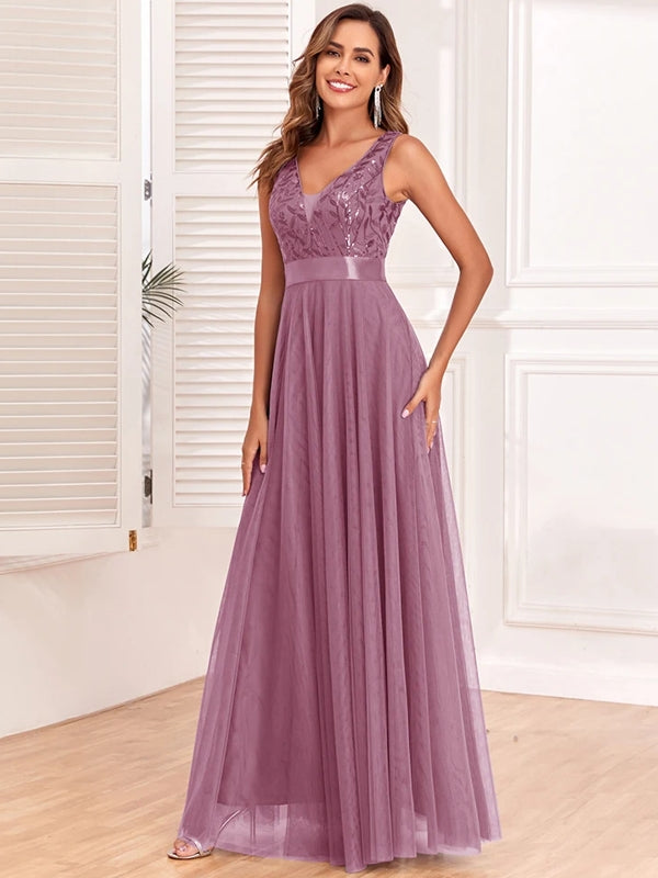 High-necked maxi