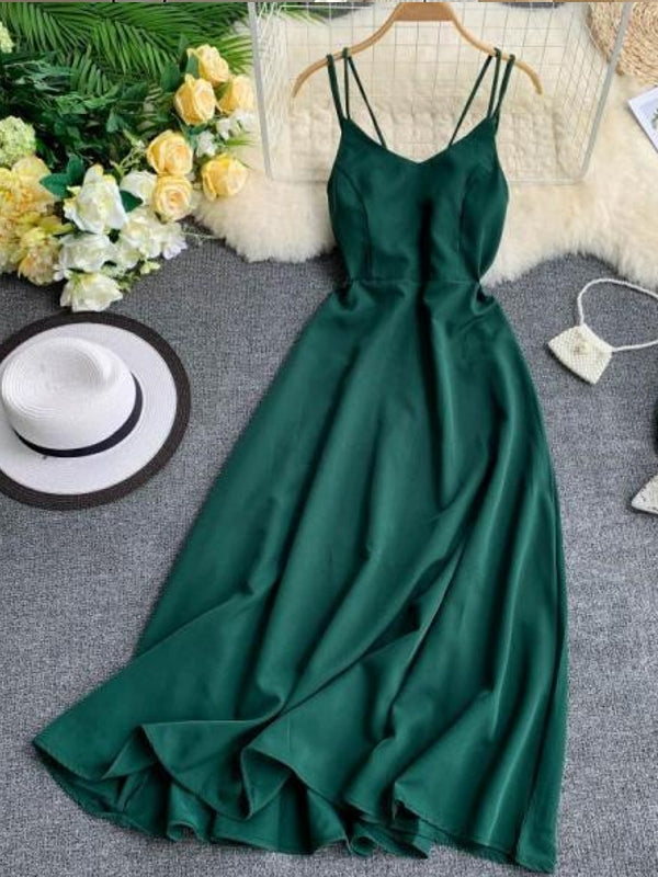 Valenzora | Emerald Green Maxi Dress Cotton Lace Strapless Long Women's Sexy Dress