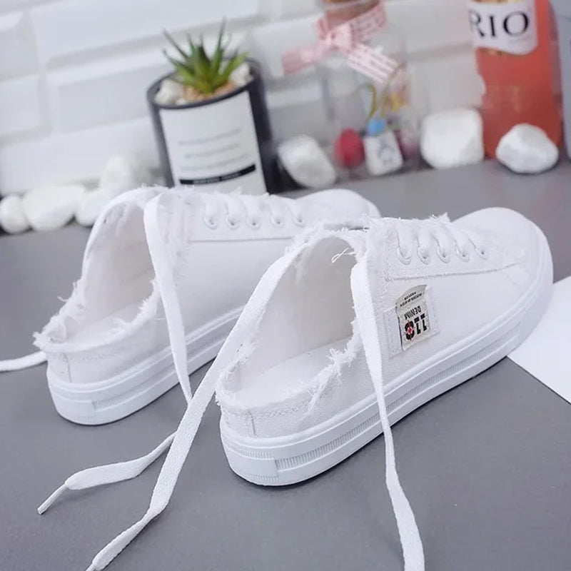 Valenzora | Women's Fabric Shoes Flat Sole Boots
