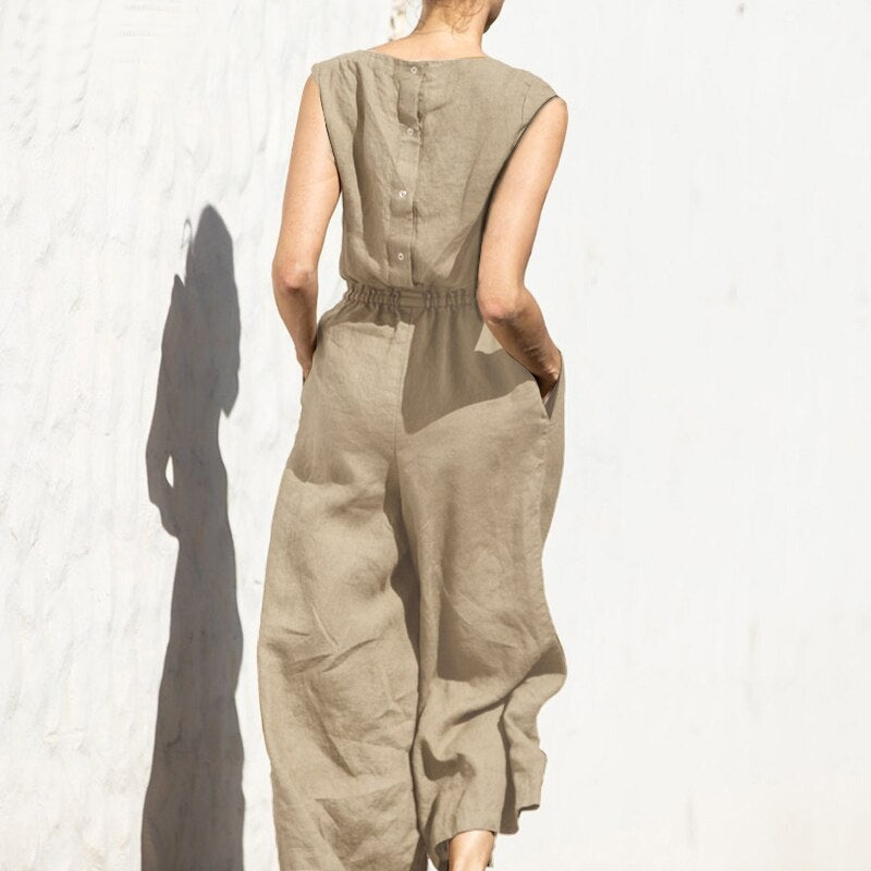 Valenzora | Women's Army Green Summer Office Work Overalls