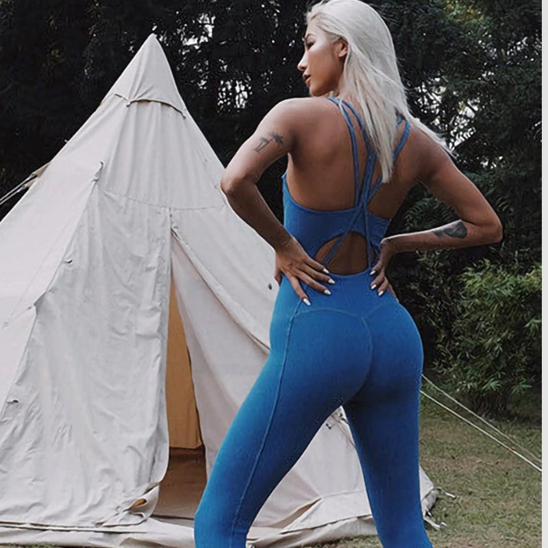 Valenzora | Yoga Sporty One-Piece Bodysuits Fitness Training Clothing