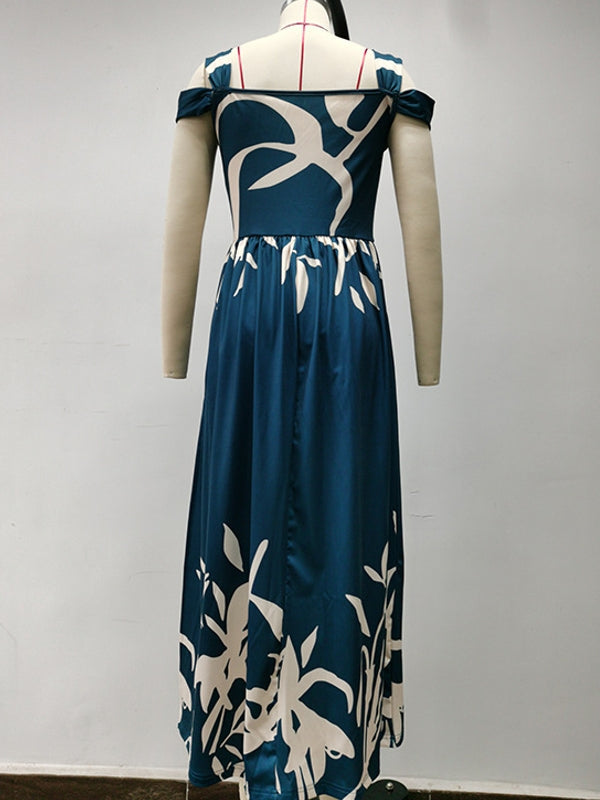 Valenzora | Elegant Off-Shoulder Office Long Dress for Women