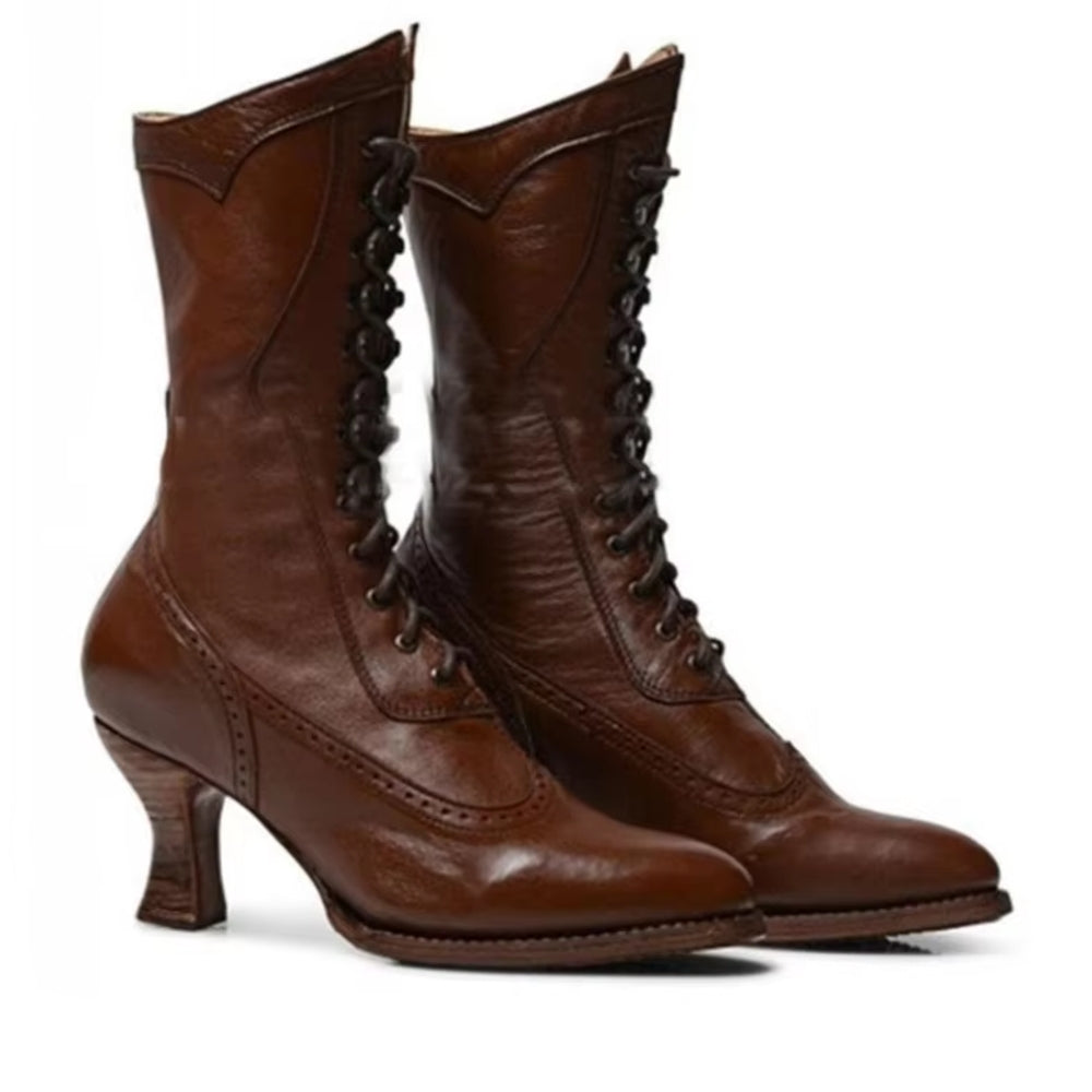 Valenzora | Retro Ritterstiefel für Damen Cosplay High Heels