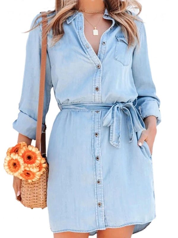 Valenzora | Fashion Women's Relaxed Denim Dress