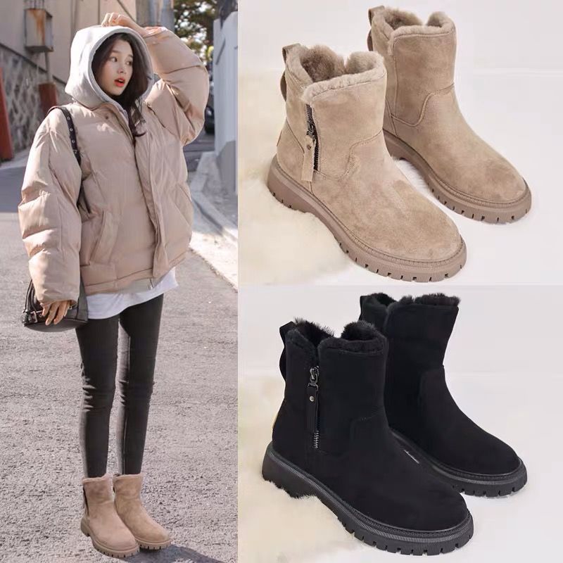 Valenzora | Modern ankle boots with soft fleece lining