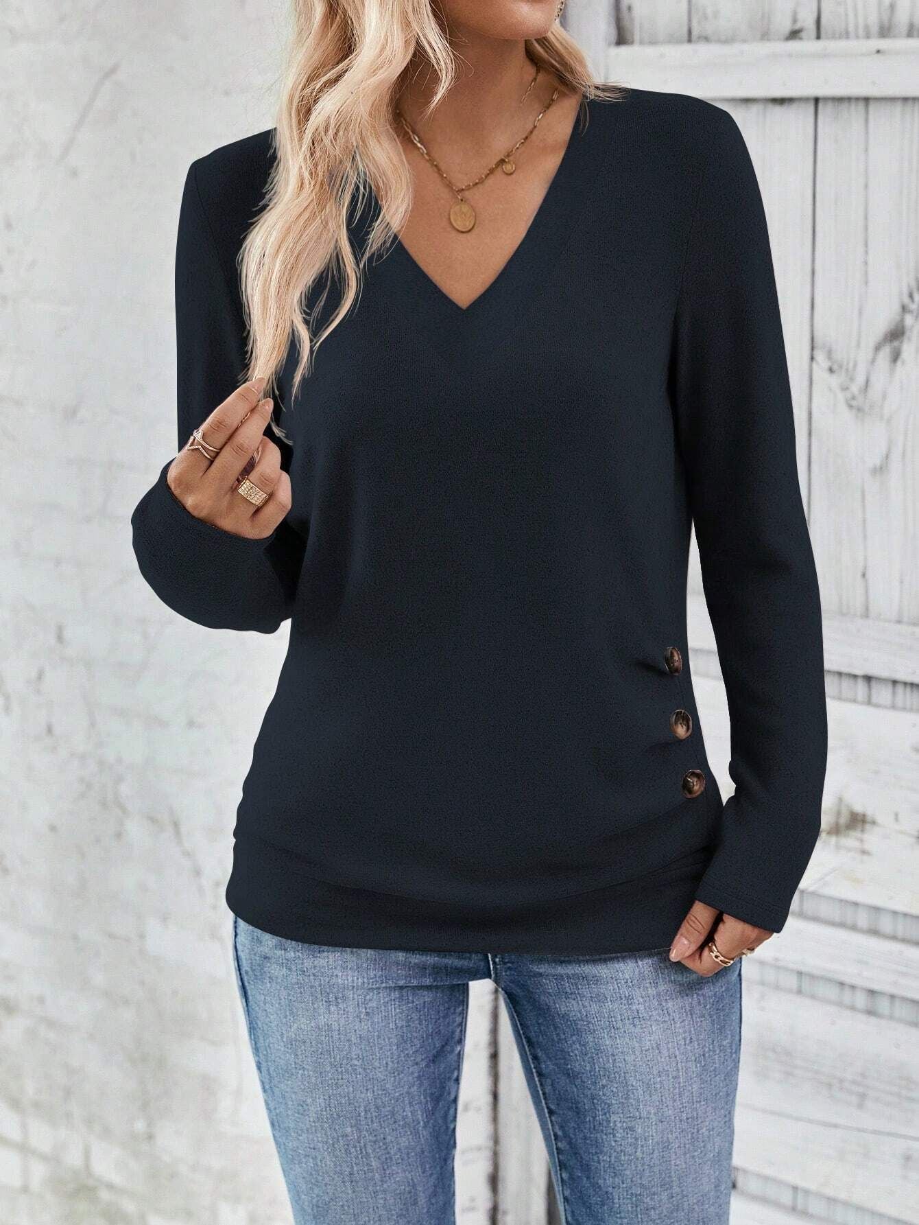 Valenzora | Pullover mit V-Ausschnitt