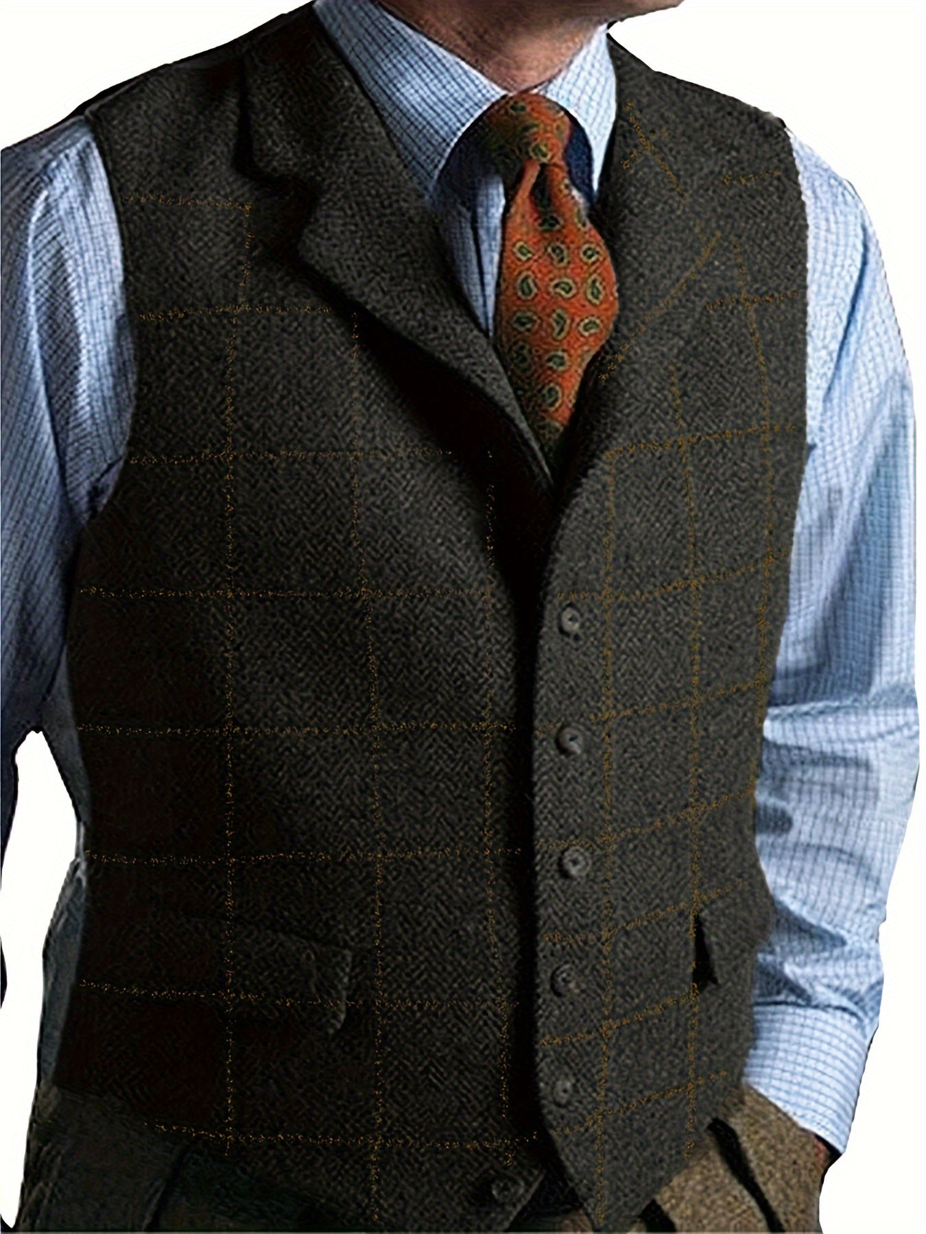 Valenzora | Checkered wool vest