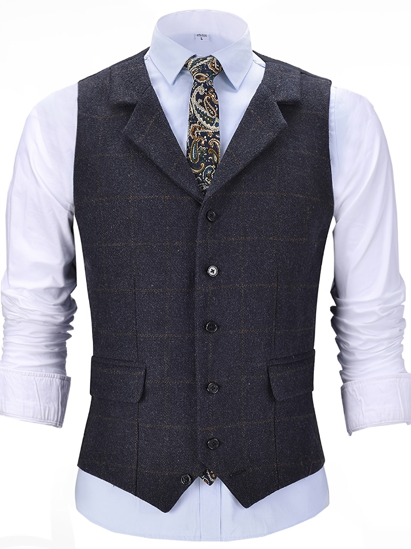 Valenzora | Checkered wool vest