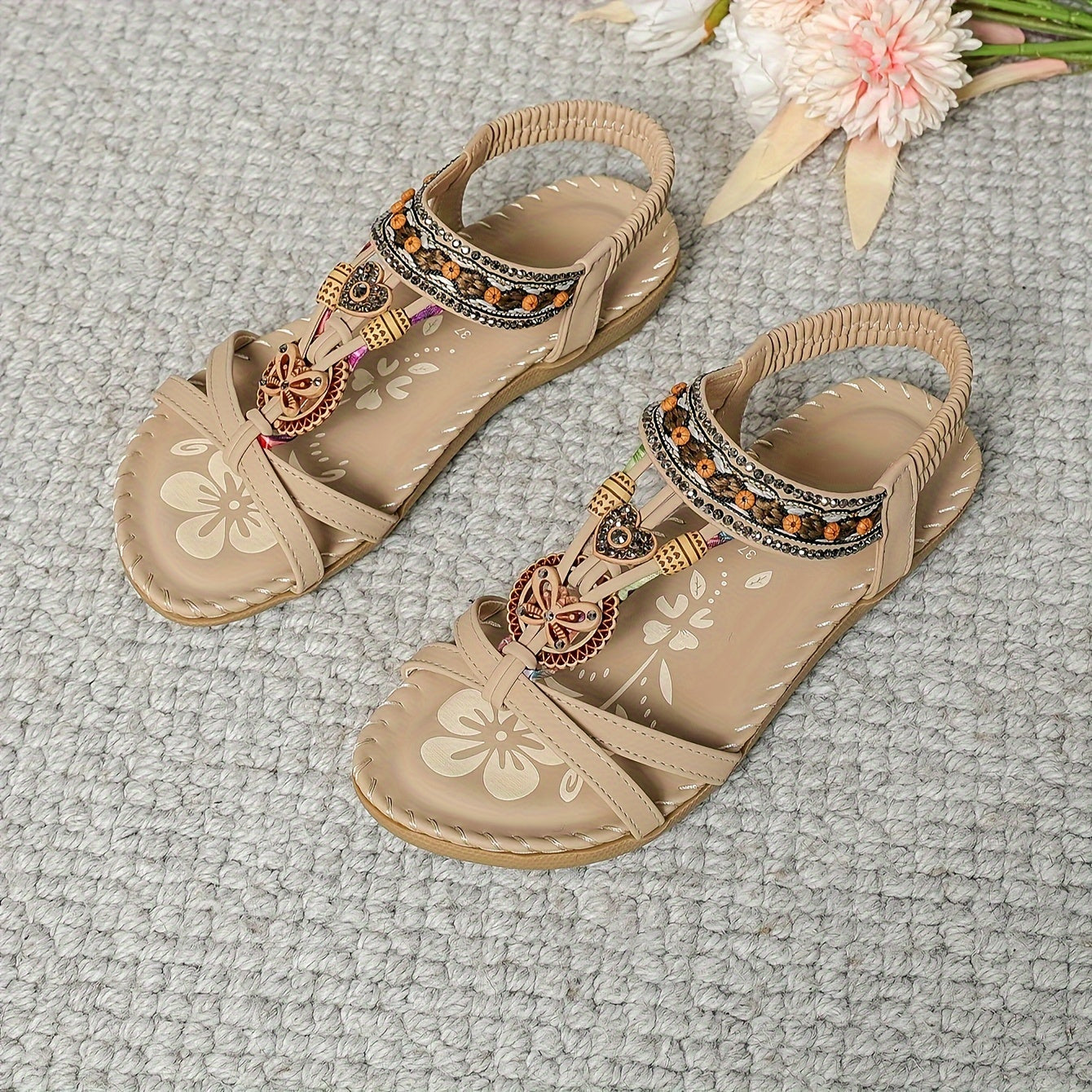 Valenzora | Boho Flat Sandals