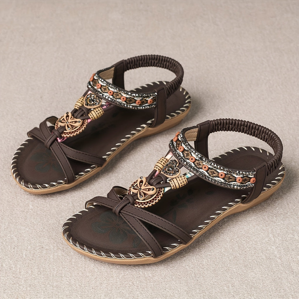 Valenzora | Boho Flat Sandals