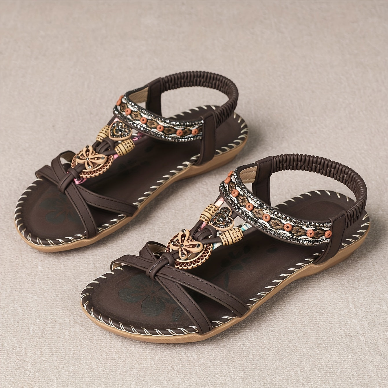 Valenzora | Boho Flat Sandals