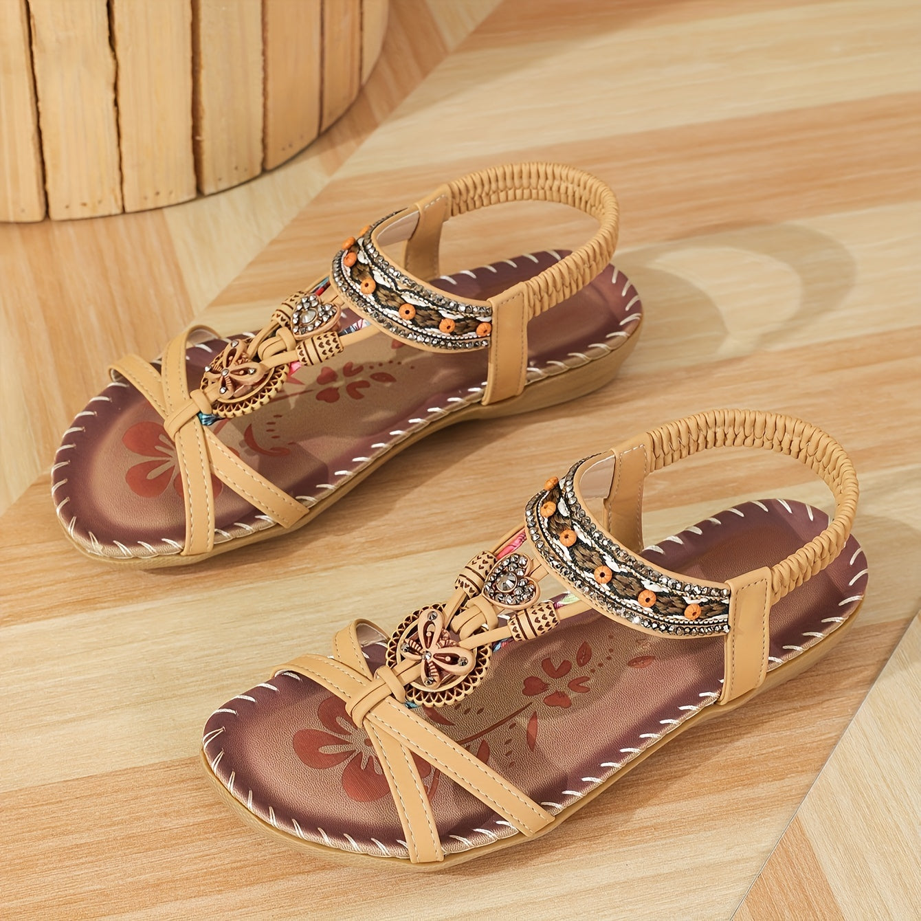 Valenzora | Boho Flat Sandals
