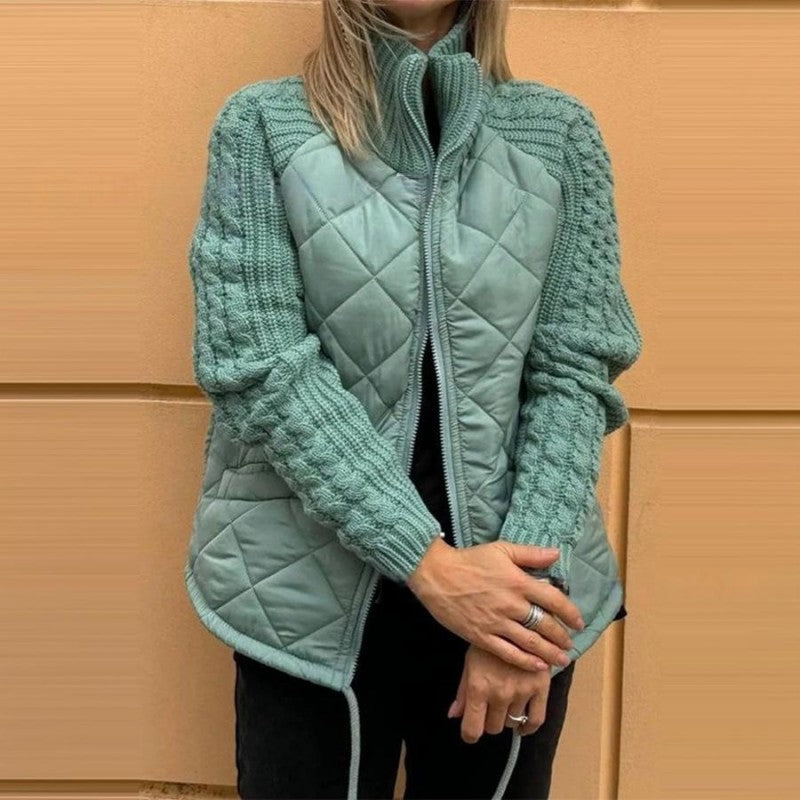 Valenzora | Strickärmel-Patchwork-Jacke
