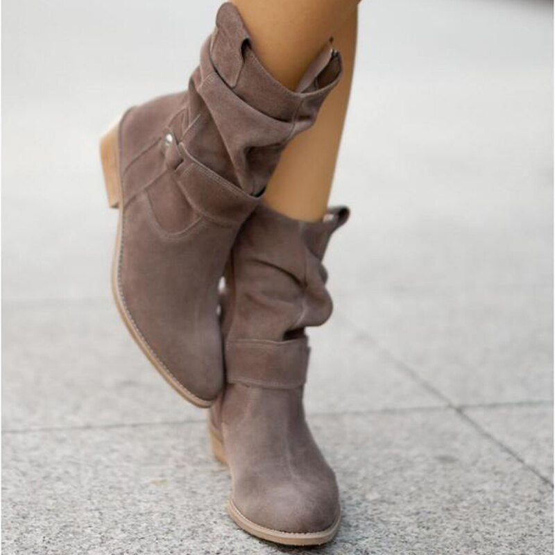 Valenzora | Comfort - Comfortable suede ankle boots with a low heel