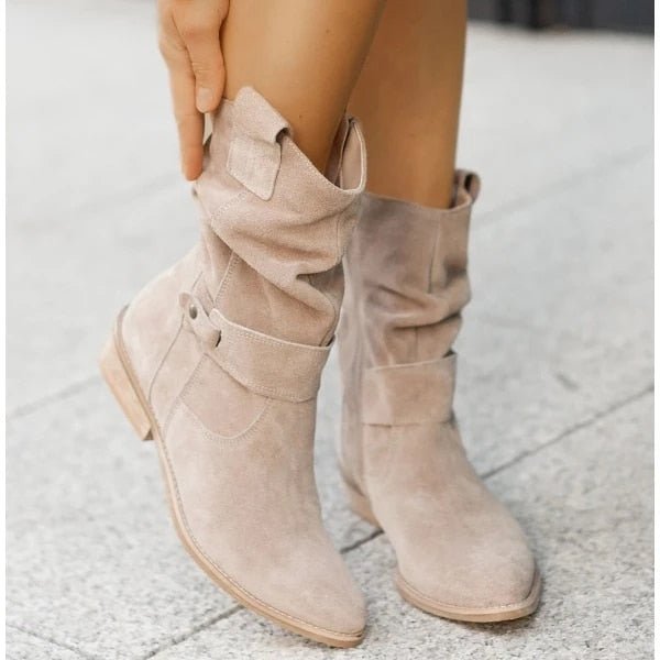 Valenzora | Comfort - Comfortable suede ankle boots with a low heel
