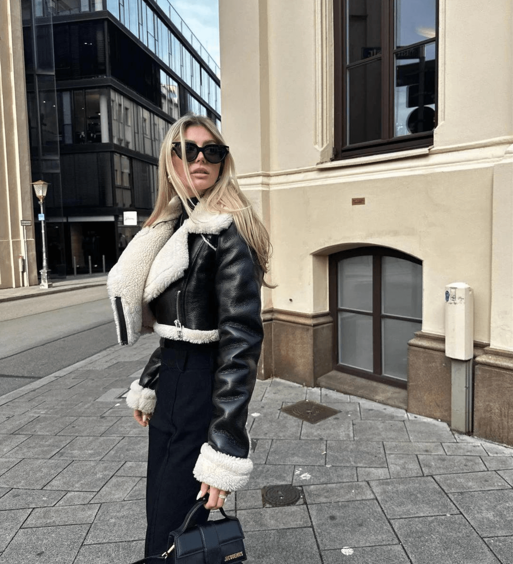 Valenzora Lederjacke | Stylischer Look für kalte Tage mit Fellbesatz