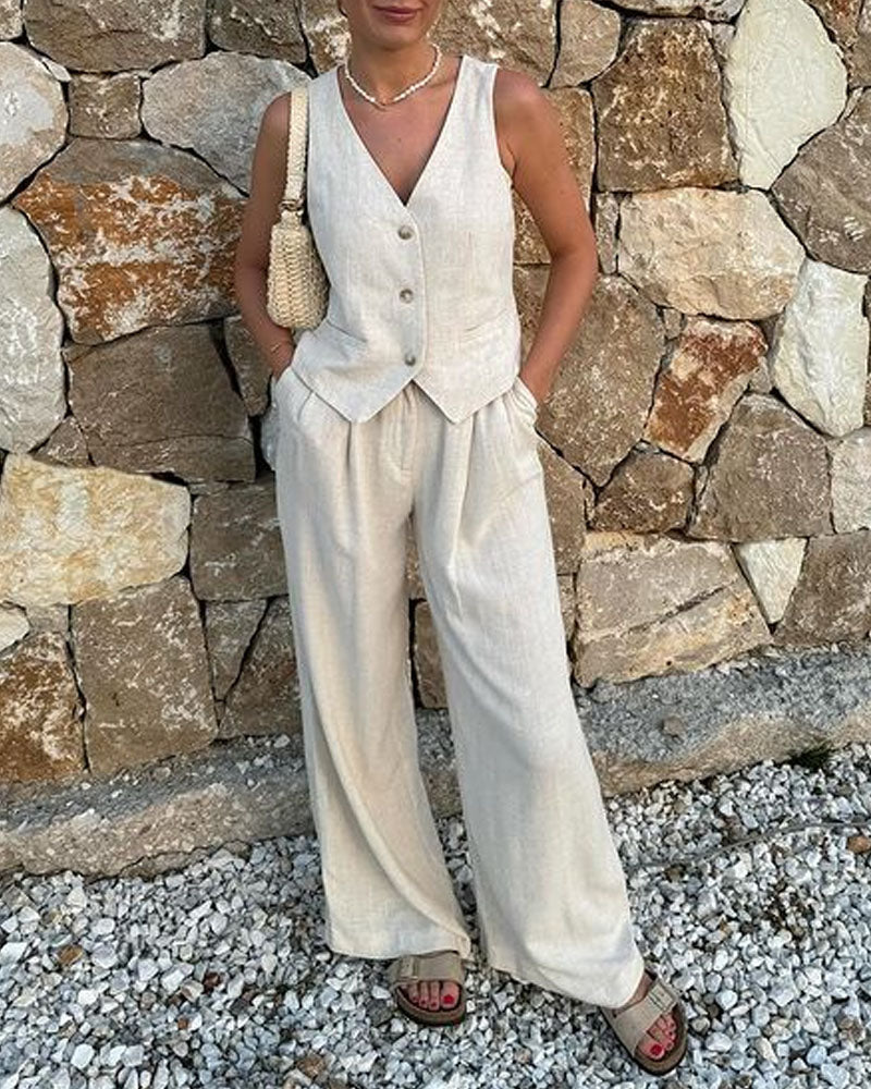 Valenzora | Vest and trousers set