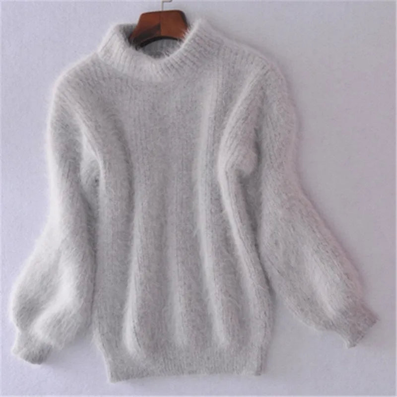 Valenzora | Locker gestrickter Damenpullover, einfarbig