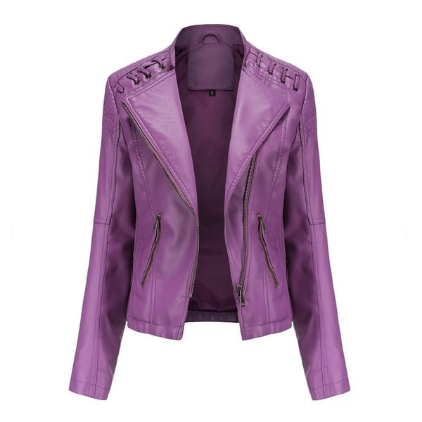 Valenzora | Washed lambskin leather jacket