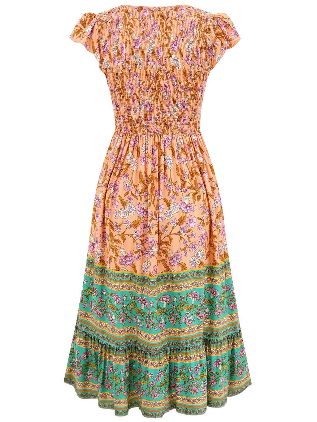 Valenzora mit Blumenprint und V-Ausschnitt