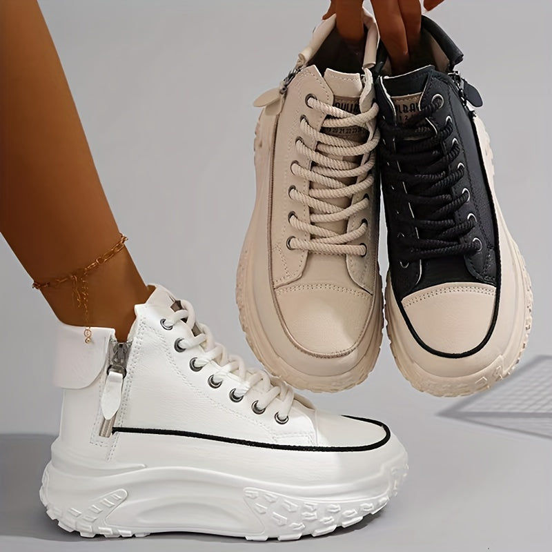 Valenzora | Lässige Plateau-Knöchelsneaker