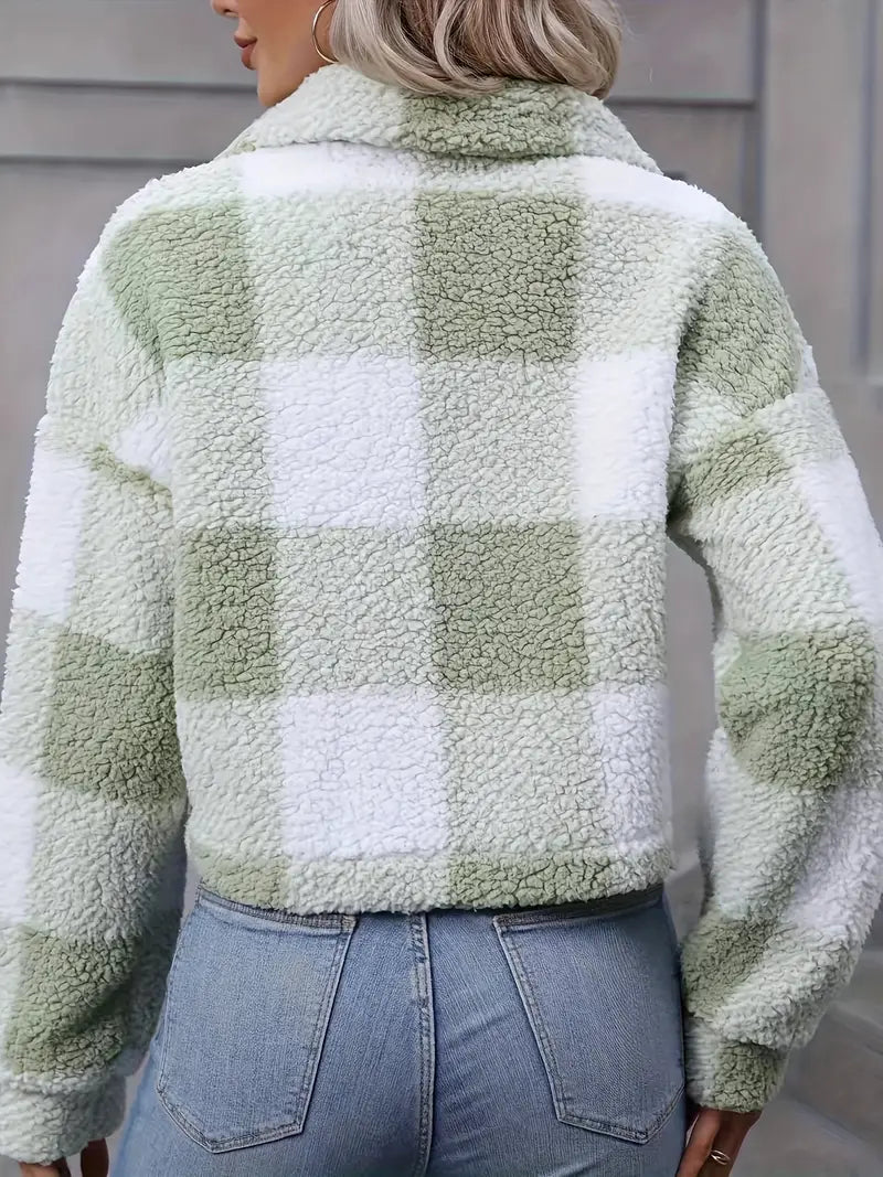 Valenzora | Bequeme Winterjacke mit langen Ärmeln und Knöpfen | Warme Oberbekleidung für den Winter