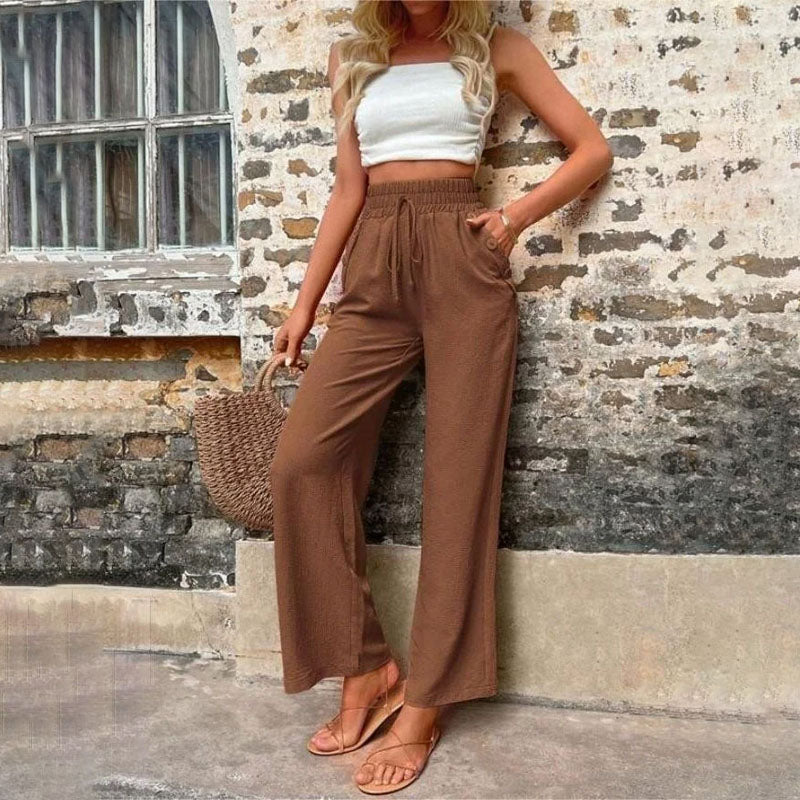 Valenzora | Colorful, airy summer trousers for women with wide legs