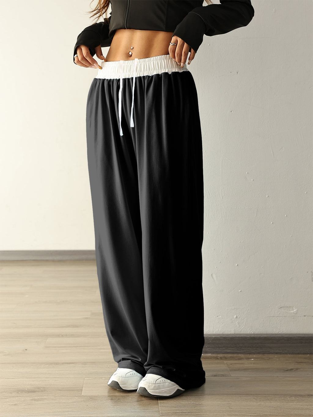 Valenzora | High Stretch Color Combination Trainingshose mit Taschen