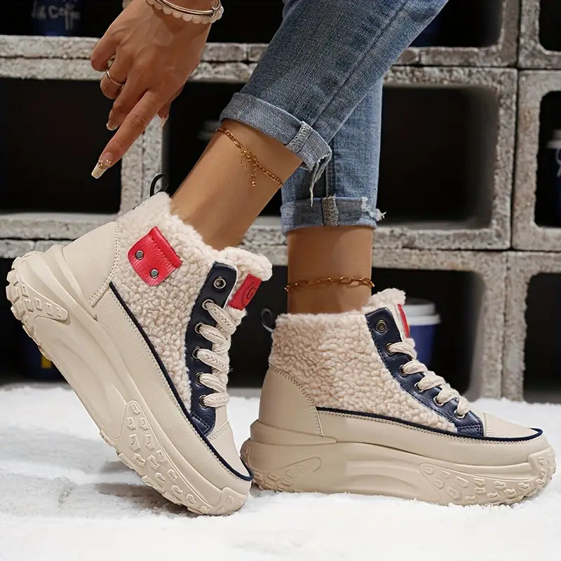 – Velvet snow boots