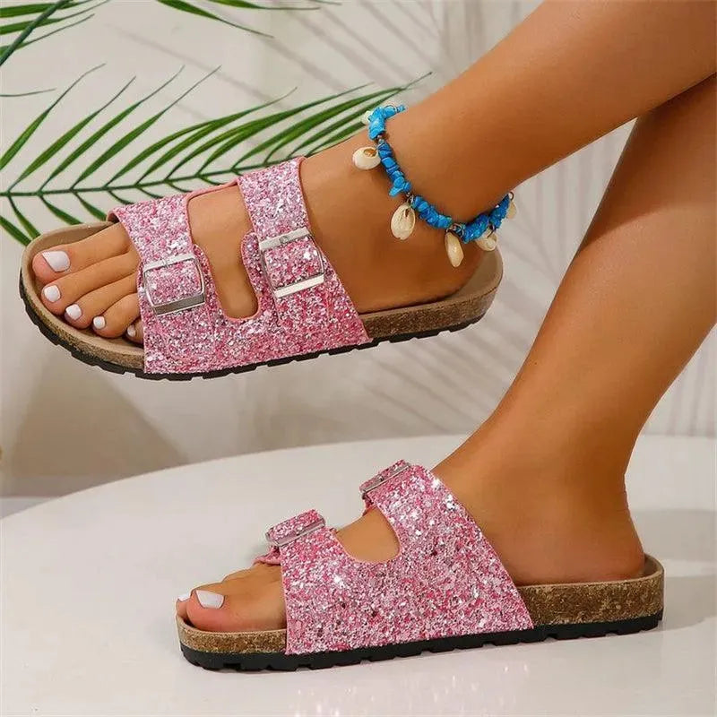 Valenzora | Slippers with double buckle