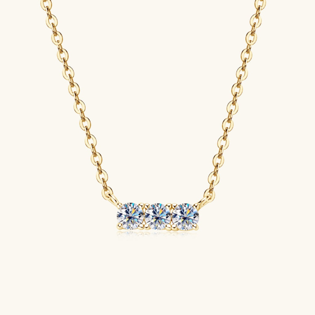 Valenzora | 925er Sterlingsilber Inlaid Moissanit-Halskette