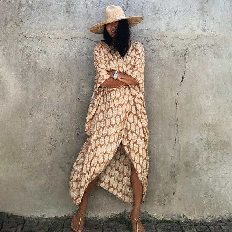 Valenzora | Glamouröses Strandkleid mit Sonnenschutz als Überwurf