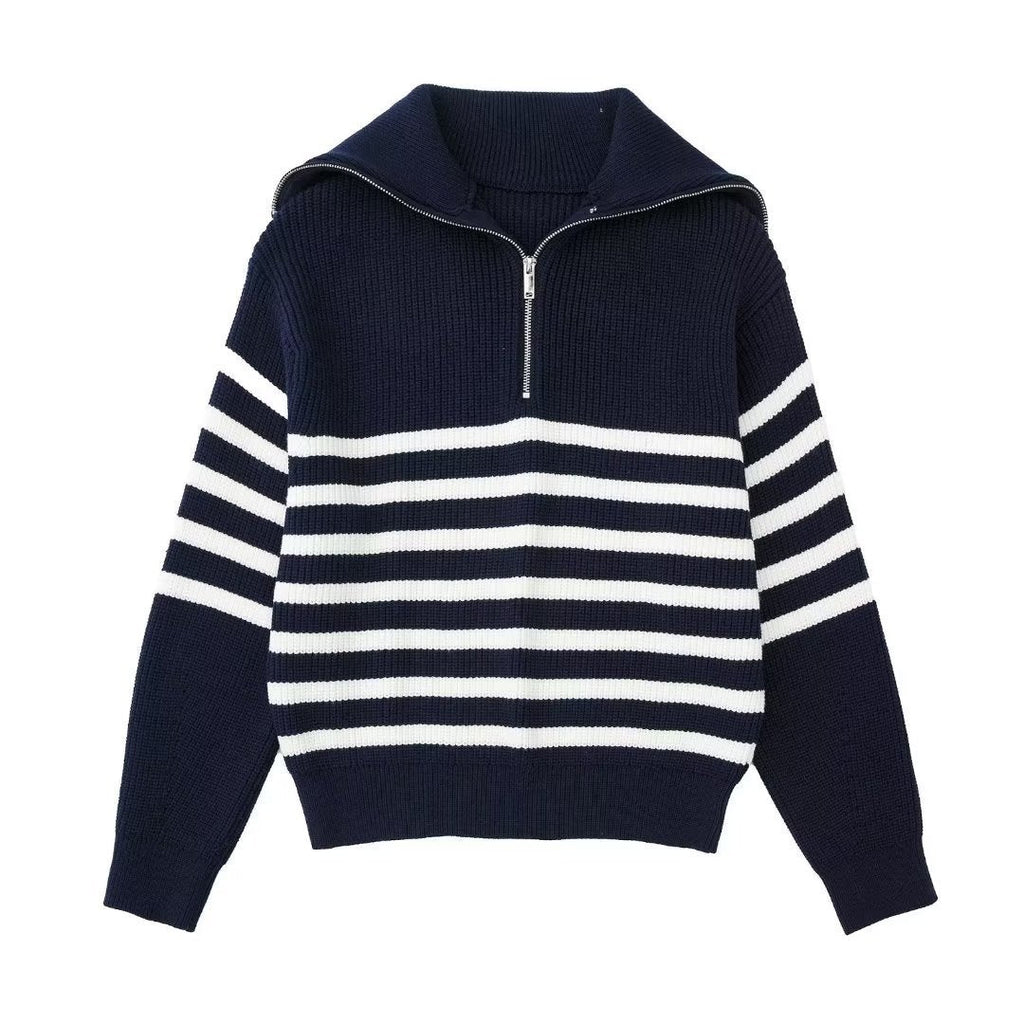 Valenzora | All Match Wollpullover mit offenem Kragen