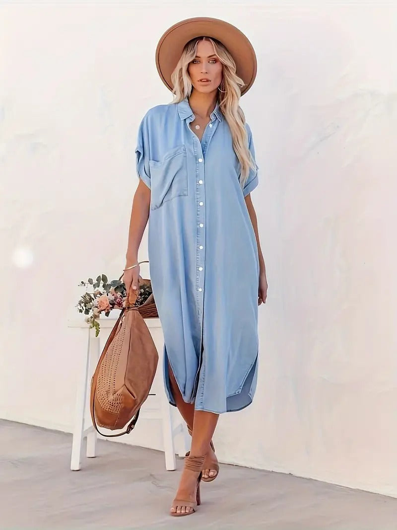 Valenzora | Soft denim dress for women