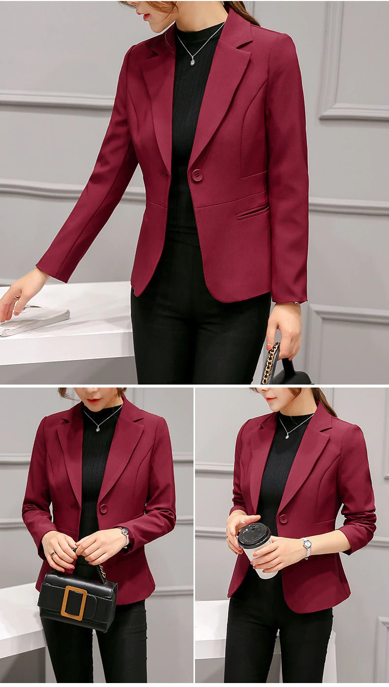 Valenzora Kurze Blazer mit Taschen für die Freizeit