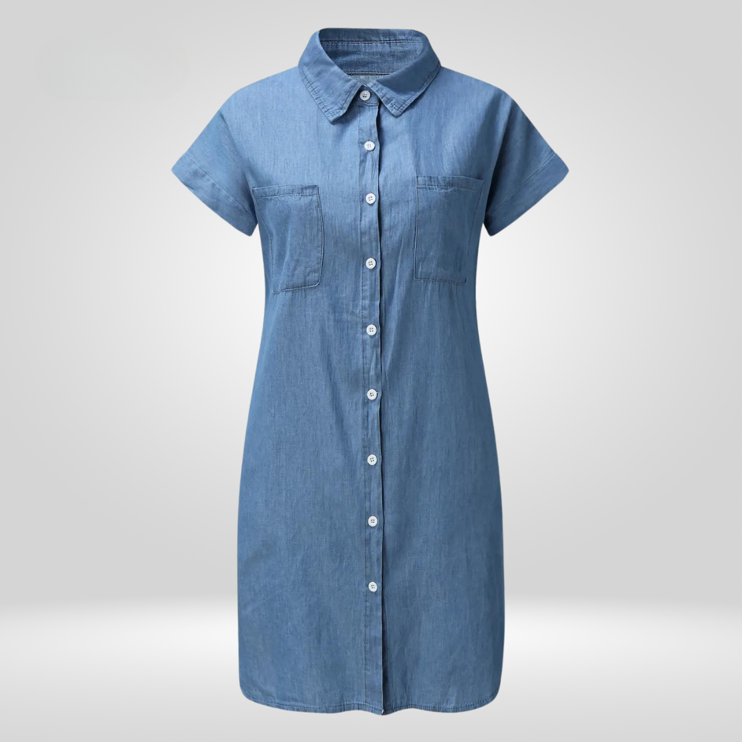 Valenzora | Elegant Denim Dress