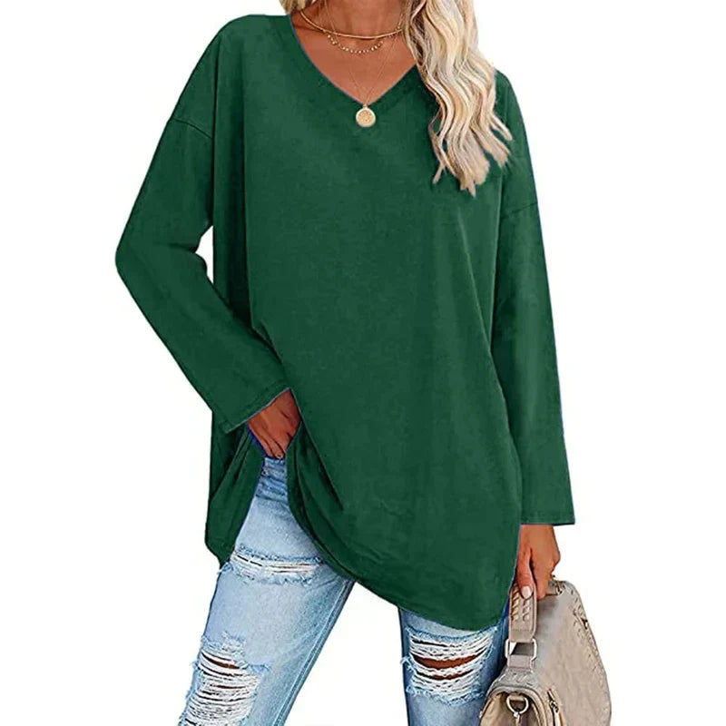 Valenzora | V-Ausschnitt Stricktop für Damen – Stylischer und bequemer Pullover