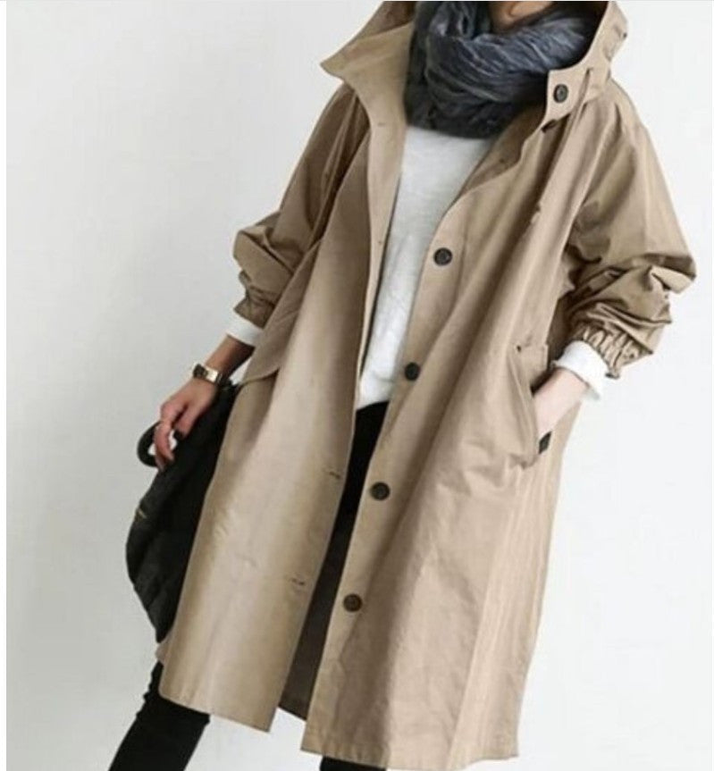 Valenzora | Trench coat with hood