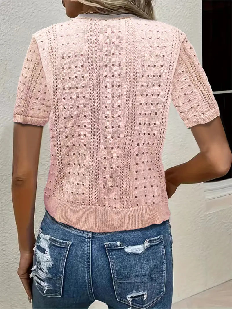 Valenzora | Vielseitiger Komfort, eleganter V-Ausschnitt Cardigan für Damen