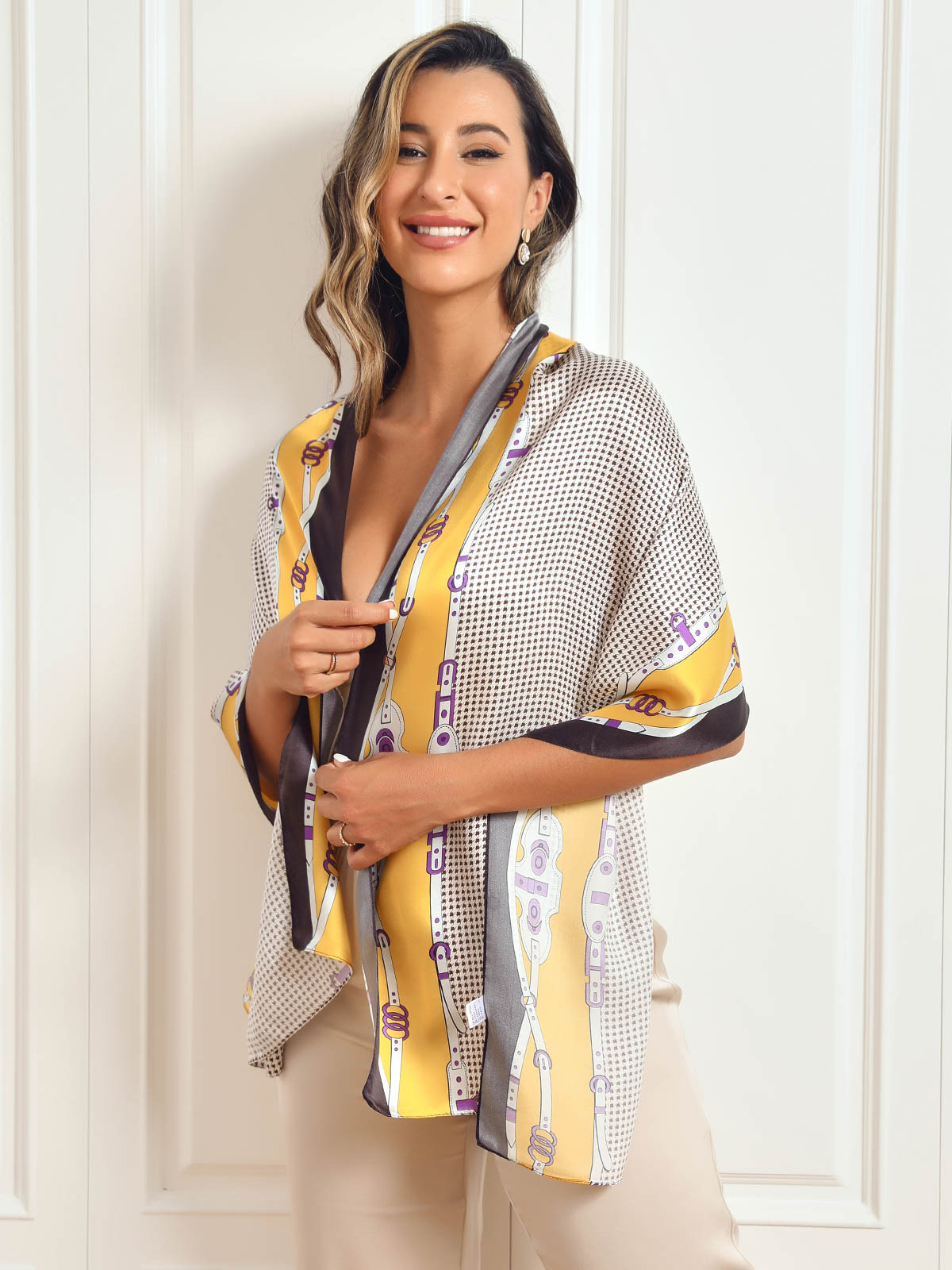 Valenzora | Luxurious women's scarf made of mulberry silk