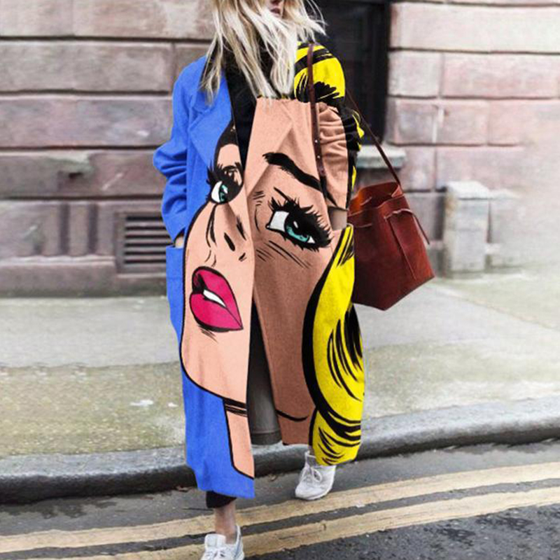 Valenzora | Women's Long Plus Size Trench Coat Jacket