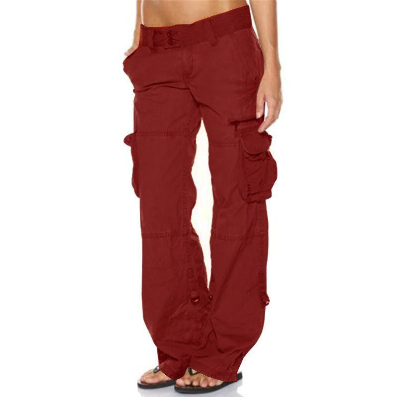 Valenzora | Women's Cargo Pants in Black
