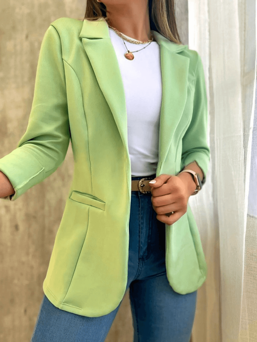 Valenzora | Eleganter Grüner Blazer für Damen