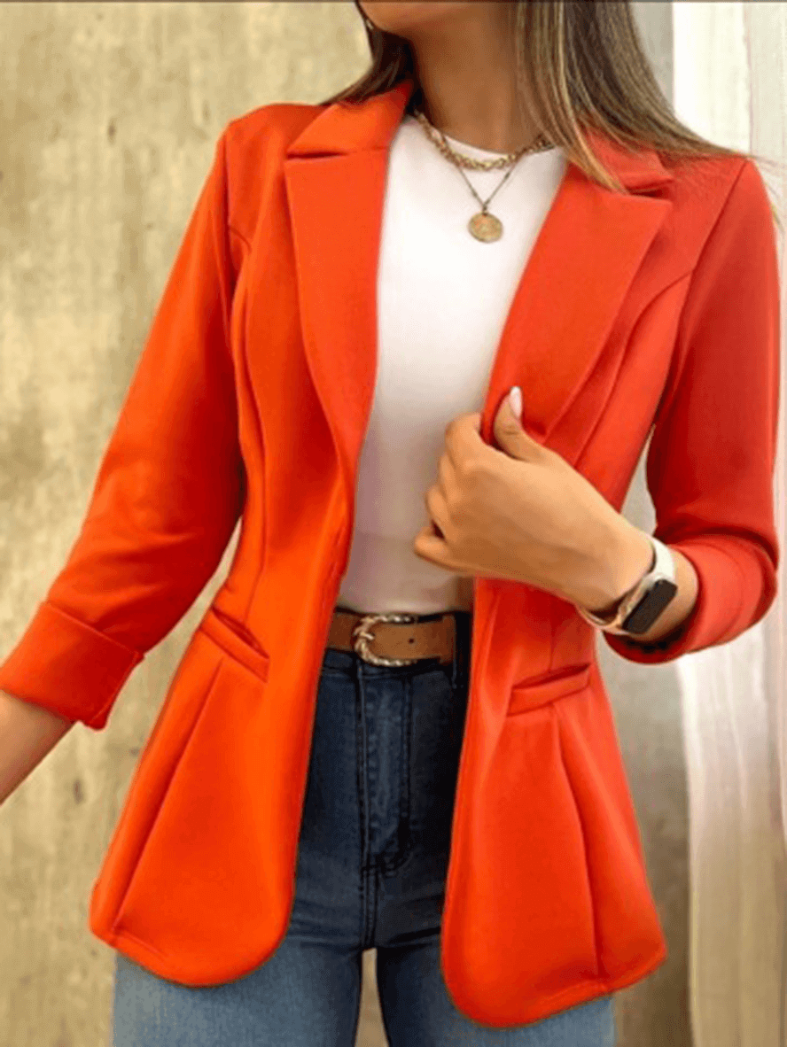 Valenzora | Eleganter Grüner Blazer für Damen